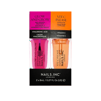 Nails.INC Glow & Grow and Vitamin C Nail Treatments Duo, 2 x 0.27oz
