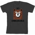 thumbnail image 3 of So Unbearable Youth Charcoal Crew Neck Short Sleeve Tee-XXL, 3 of 4
