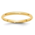 thumbnail image 2 of Auriga Fine Jewelry 14K Yellow Gold 2mm Lightweight Comfort Fit Wedding Band for Women Size 4, 2 of 6