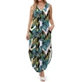 thumbnail image 5 of Fantaslook Summer Maxi Dresses for Women V Neck Tank Dress Vacation Beach Floral Sundresses with Pockets, 5 of 10