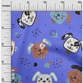 thumbnail image 2 of oneOone Polyester Spandex Medium Purple Fabric Kawai Craft Projects Decor Fabric Printed By The Yard 56 Inch Wide-7A, 2 of 5