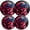 Black0953, variant on Electric Stove Burner Covers,4 Pcs Round Gas Burner Cover,8 and 10 Inch,Regal Rooster with Flamboyant Tail