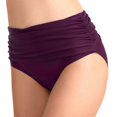 thumbnail image 3 of Sngxgn Women's High Waisted Bikini Swim Bottoms Full Coverage Swimsuit Bottoms Briefs(Purple,M), 3 of 4