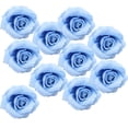 thumbnail image 2 of Cabeza de rosa artificial para decoración de bodas, accesorio para manualidades azul, 2 of 9