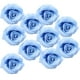 thumbnail image 2 of Accesorios de boda de rosas artificiales coloridos azul, 2 of 9