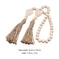 thumbnail image 5 of Zcyifa Wood Bead Garland Wood Bead Garland with Tassels Beads String Hanging Decor Rustic Home Decor, 5 of 10