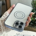 thumbnail image 4 of Compatible with iPhone 13 Pro Max Case with Plating Diamond Pattern, Clear Case for iPhone 13 Pro Max 6.7 Inch Lens Camera Shockproof Glitter Bling Logo Case for Women Girl Blue, 4 of 7
