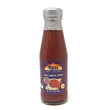 

Rani Chili Garlic Sauce 7oz (200g) Glass Jar Vegan Perfect for dipping Savory Dishes & french fries! ~ Gluten Free | NON-GMO | No Colors | Indian Origin