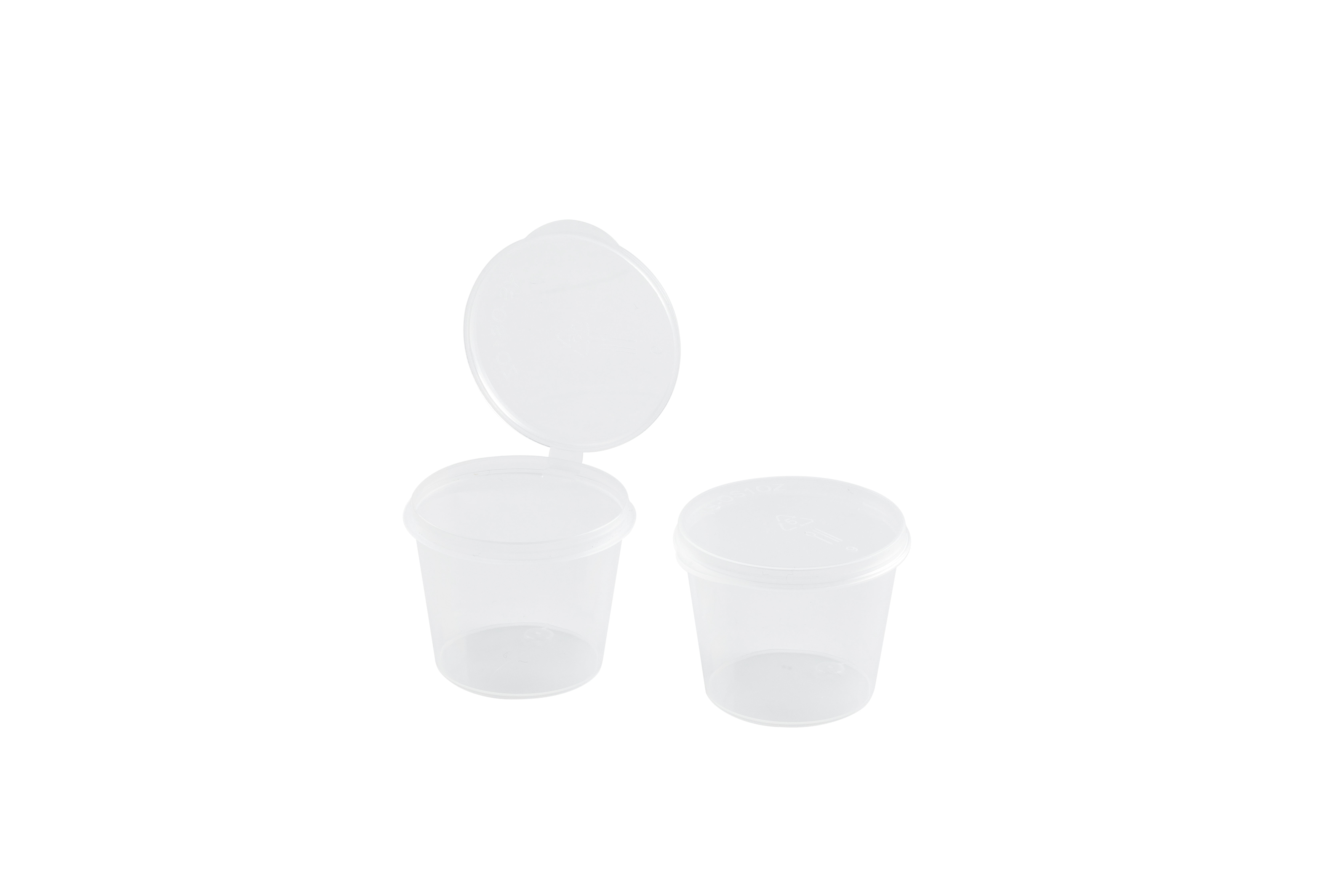 Restaurantware Base 1.5 Ounce Sauce Cups, 2000 Microwave-Safe Condiment Cups - Crack-Resistant, Disposable, Clear Plastic Portion Cups, for Samples