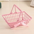 thumbnail image 4 of FANJIE Pink Girl Mini Storage Basket Desktop Finishing Cosmetics Jewelry Storage, 4 of 5