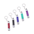 thumbnail image 3 of EeaseMX 5 llaveros con linterna, llavero portátil LED, llavero decorativo, pequeño regalo para hombres y mujeres (rojo, morado, verde, azul y negro), 3 of 7