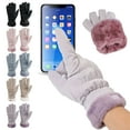 thumbnail image 3 of Spencer Winter Gloves for Women, Touchscreen Waterproof Windproof Gloves Cold Weather Warm Thermal Gloves with Faux Fur Cuff, Purple, 3 of 8