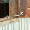 thumbnail image 6 of Uxcell 6 Inch Hook Eye Latch, Stainless Steel Privacy Hook and Eye Latch Gate Latch Lock, Silver Tone, 6 of 6