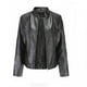 thumbnail image 1 of Chaquetas para mujer Slim Leather Stand Collar Zip Motocicleta Traje Cinturón Abrigo Chaqueta Tops Odeerbi ODB-3, 1 of 9
