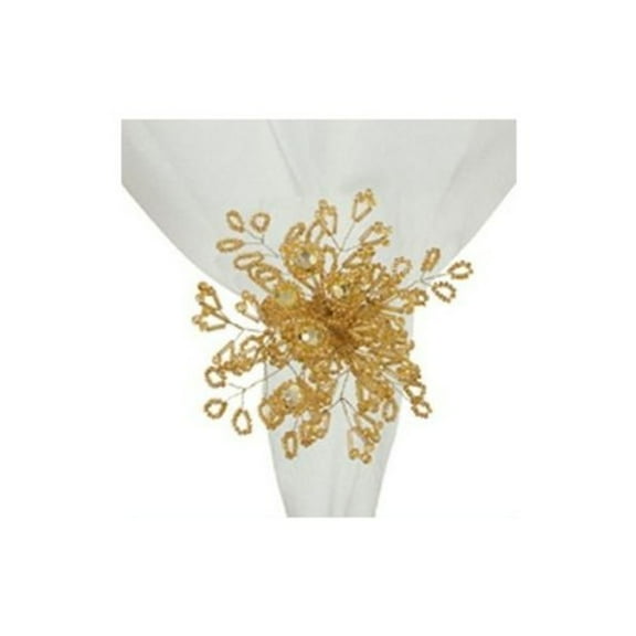 C&F Home Napkin Ring, Gold Beads (4702603)