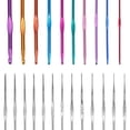 thumbnail image 6 of 100Pcs Knitting Needle Kit Crochet Hooks Set Zipper Organizer Case Tool, 6 of 7