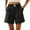 Black, variant on Women's Casual Summer Shorts A Line High Waist Belted Comfortable Stretch Daily Wear Soft Lightweight Breathable Loose Fit plus Dress Pants for Women Business Casual Pants Women Straight Leg
