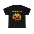 thumbnail image 3 of Flaming Pumpkin Shirt Women Plus Size 1X 2X 3X 4X 5X Pumpkin Tshirts Plus Size Halloween Costumes for Women, 3 of 7