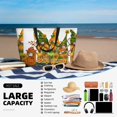 thumbnail image 5 of Kdxio Thanksgiving Truck for Beach Bag for Women Large Beach Tote Bag Waterproof Sandproof Swim Bag with Zipper Pockets Beach Vacation Travel, 5 of 7