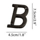 thumbnail image 1 of Juego de letras de hierro forjado para casa | 26 letras en inglés con tornillos | Estilo rústico industrial | Metal revestido duradero para decoración de casa, jardín, tienda | Letreros y núm, 1 of 2