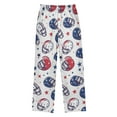 thumbnail image 2 of FORMRS Kids Pajama Pants with Pockets Size 6-8Y Boys Lounge Sleep Bottoms, Cartoon American Football Helmets, 2 of 8