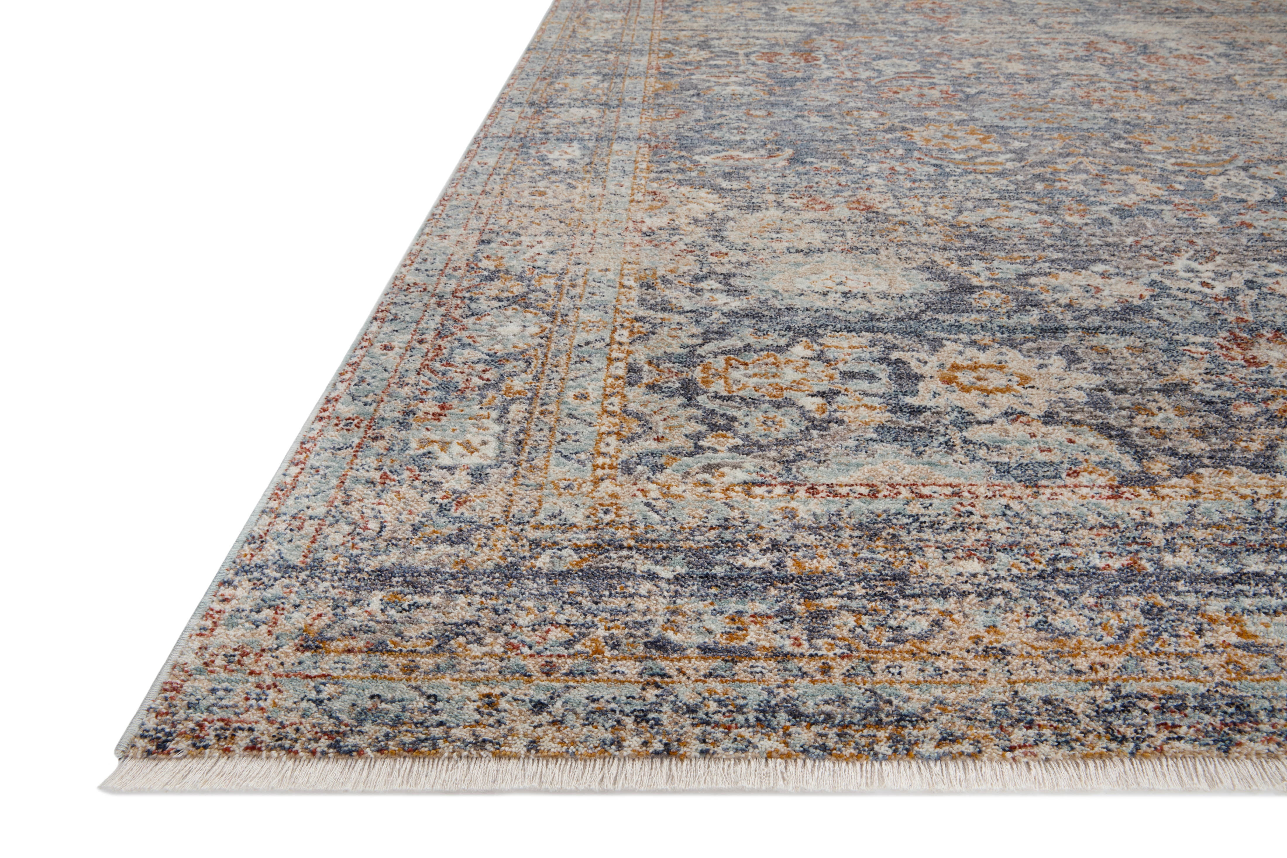Angela Rose x Loloi Blake Navy / Multi 6'-7" x 9'-10" Area Rug