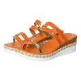 thumbnail image 2 of Sandales Compensées pour Femmes 2026 à Bout Ouvert, Pantoufles Décontractées, Sandales à Enfiler, Sandales à Plateforme pour Femmes, Plage, Voyage, Marche, Chaussures Rouges Taille 7, 2 of 7
