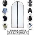 thumbnail image 4 of Bolsa para colgar ropa, 7,3 x 14,7 m, ligera, transparente, con cremallera completa, para trajes negros (juego de 6), funda transpirable de PEVA para guardar ropa en el armario (7,3 x 14,7 m), 4 of 5