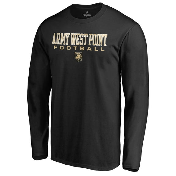 Men's Black Army Black Knights Team Unity Football Long Sleeve T-Shirt
