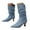 E, variant on enyan Boots for Women Mid Calf Women's Knee High Boots Flat Warm Winter Boots with Side Zipper E,Size 9