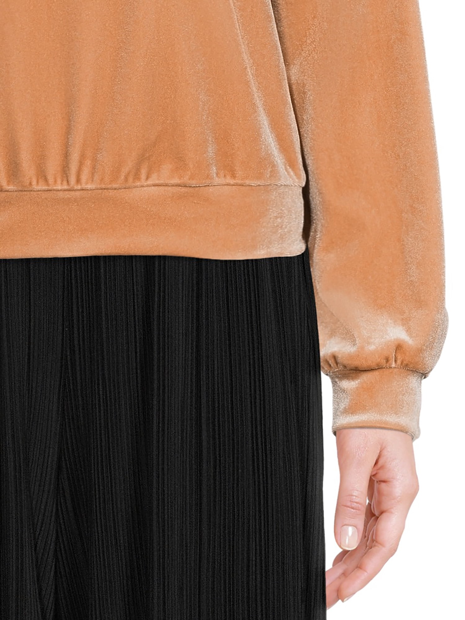 Self Esteem Juniors Drop Shoulder Velvet Pullover