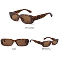 thumbnail image 2 of BUTABY Gafas de sol rectangulares para mujer, gafas de conducción retro de los años 90, marco cuadrado estrecho, protección UV400, 2 of 6