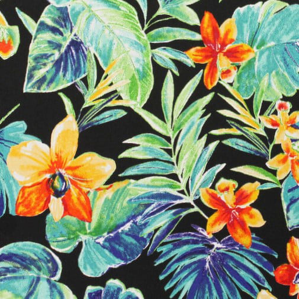 RSH Décor Indoor Outdoor Set of 4 Pillows, 20" x 12", Beachcrest Caviar Floral