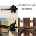thumbnail image 4 of Black Automatic Door Lock with 6 Screws for Patio/Garden/Door, 4 of 5