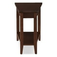 thumbnail image 1 of Leick Laurent Solid Wood Wedge Table in Chocolate Cherry, 1 of 6