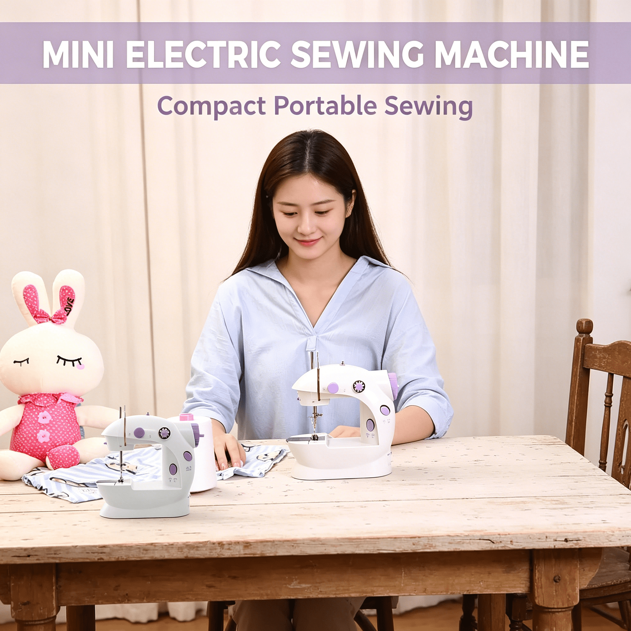 CURYMAY 2026 New Portable Sewing Machine for Sew Beginners,For Travel,Electric Crafting Speed Crafting Mending Machine,Sewing Industrial Machine,Electric Crafting Mending Machine Travel Automatic