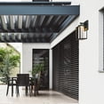 thumbnail image 4 of Globe Electric Black LED Integrated Outdoor Indoor Wall Sconce, 4 of 14