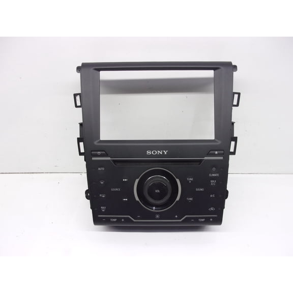 Pre-Owned 2013 Ford Fusion Climate AC Heater Sony Radio Control Panel DS7T-18E245-PR OEM - Verify Specific Vehicle Fitment In Description - (Good)