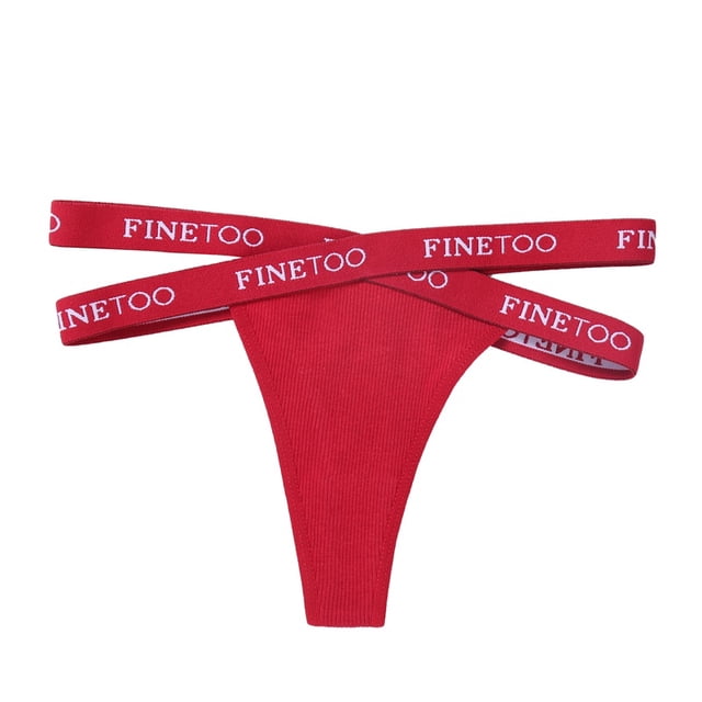 FINETOO Mujeres Tanga Sexy Algodón Bragas Ropa Interior Mujer Cruz Letra Cintura G-string Femme Calzoncillos Niñaspangjing