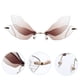 thumbnail image 4 of 1 par de gafas de sol con alas de libélula y sin montura, con alas irregulares, 4 of 5