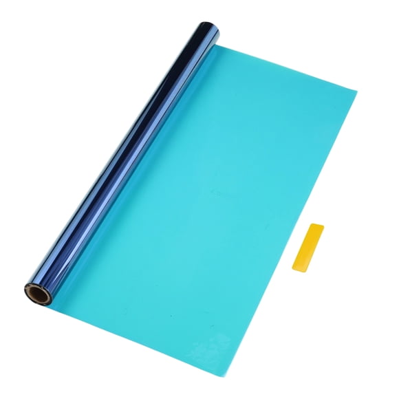Unique Bargains Chameleon Car Window Tint Film VLT 65% IRR 95% UVR 99% Blue 5ft x 30inch Privacy Film 2mil PET 1 Pc
