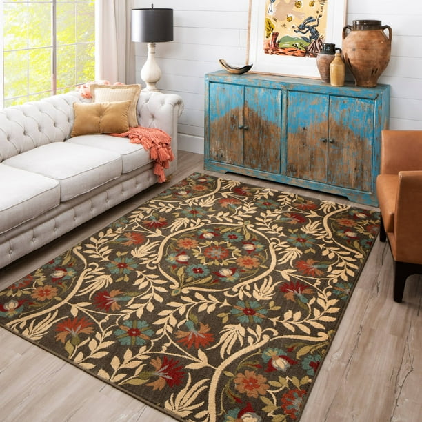 Mohawk Home Symphony Amicalola Saddle Woven Area Rug, 5'3"x7'10", Brown