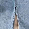 thumbnail image 6 of ZHANGDER Girls Cute Embroidered Baggy Jeans Wide Leg High Waist Denim Pants Pockets, Blue 9-10 Years, 6 of 7