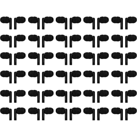 100 Packs Earbuds Bulk Classroom Headphones Wired in Ear Disposable Student Black Earphones Individually Wrapped for School Travel or Home Use