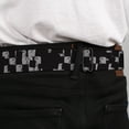 thumbnail image 4 of Buckle-Down Belt, Seatbelt Buckle Belt, Scribble Checker Black White, 30 to 44 Inches, 4 of 9