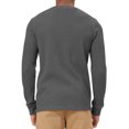 thumbnail image 3 of Ma Croix Mens Heavyweight Thermal Shirt Soft Cotton Active Big and Tall Stretchy Waffle Tee, 3 of 4