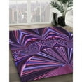 thumbnail image 2 of Ahgly Company Indoor Rectangle Patterned Dark Purple Area Rugs, 7' x 10', 2 of 6