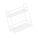 thumbnail image 5 of Estante de especias de 2 niveles, independiente, para gabinete de cocina y encimera de baño Blanco, 5 of 9