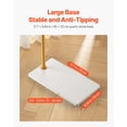 thumbnail image 6 of Freestanding Coat Rack with Heavy Quartz Stone Base, 3 Round Hooks for Entryway, Bedroom & Office, 6 of 9
