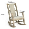 thumbnail image 3 of Rena Rocking Chair- Cushion Seat and Back- Brown Mahogany Mindy Wood, 3 of 6